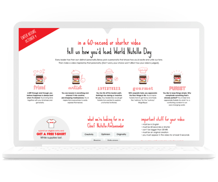 nutella promotion details