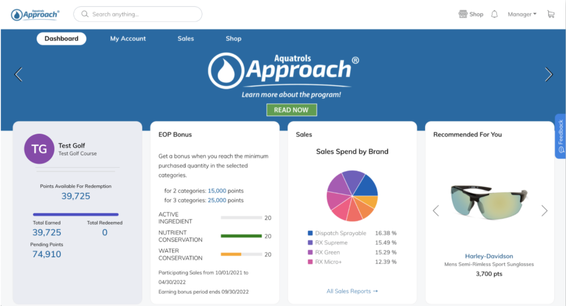 B2B Loyalty Platform Dashboard