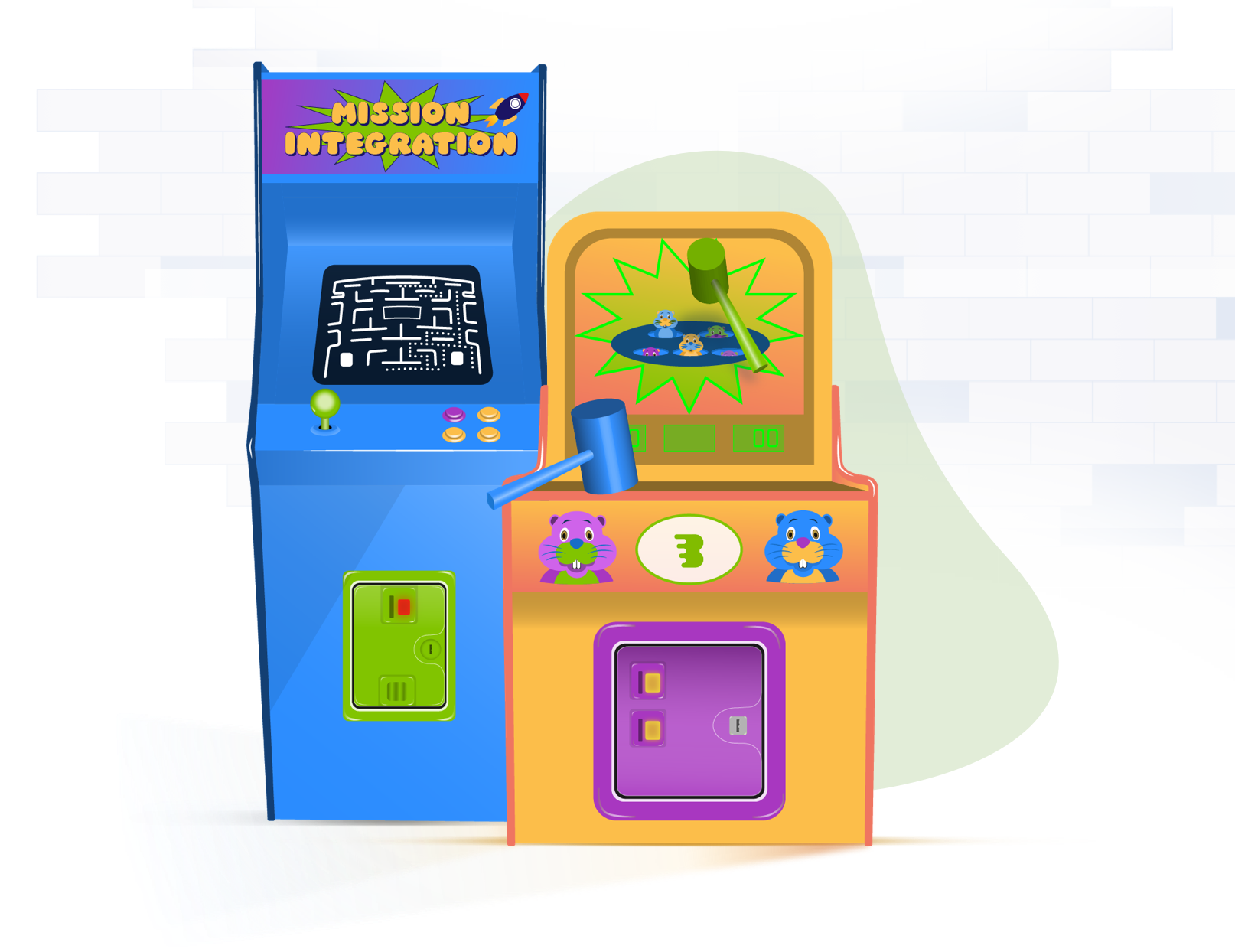 arcade-game-illustrations-showing-digital-promotions